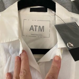 ATM tuxedo blouse